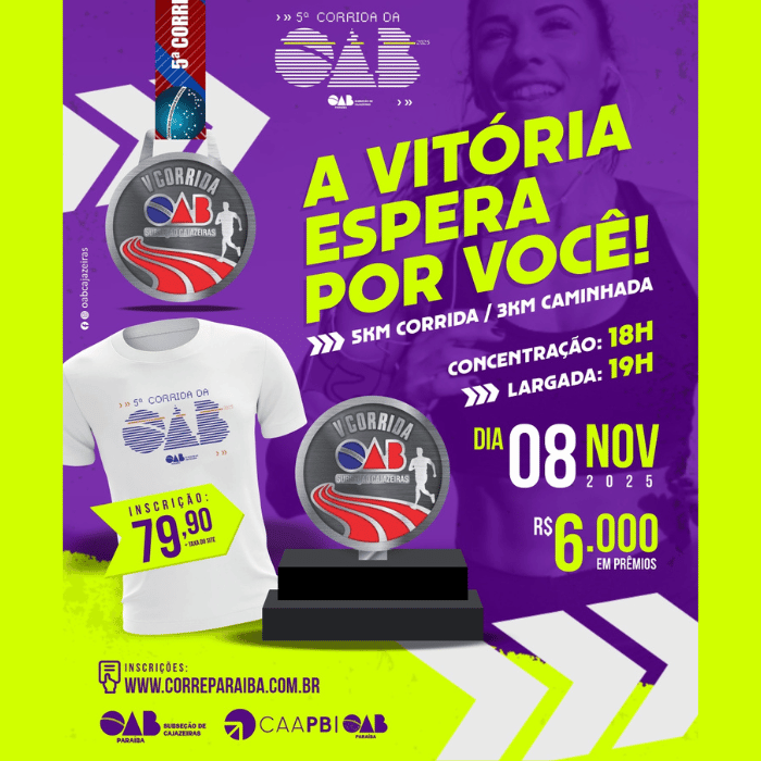 V CORRIDA DA OAB CAJAZEIRAS
