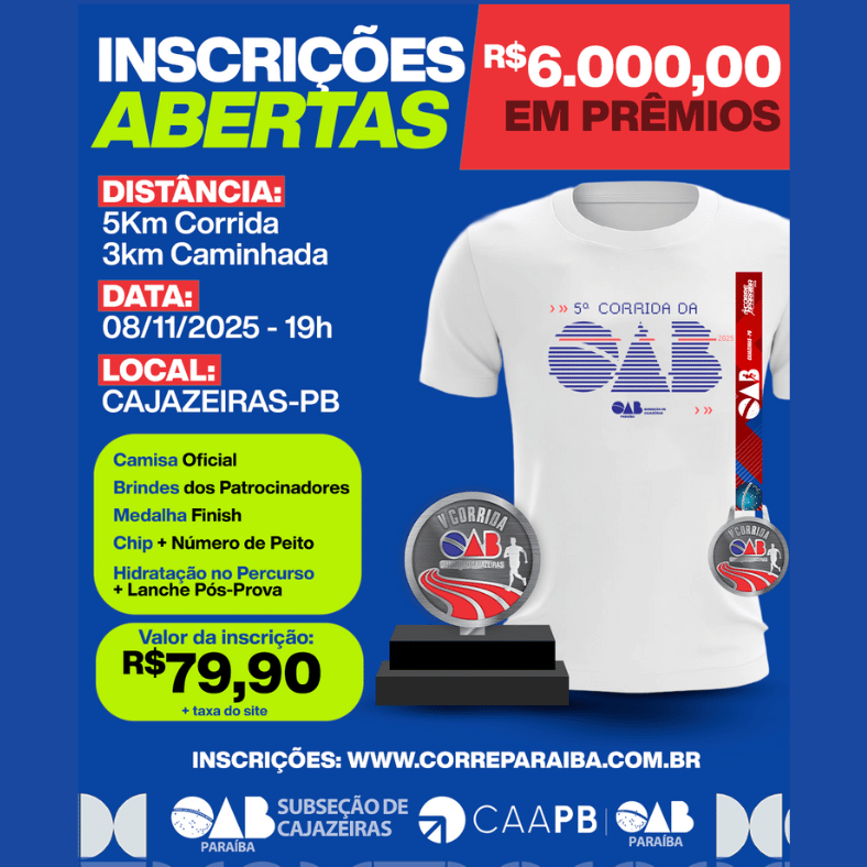 V CORRIDA DA OAB CAJAZEIRAS