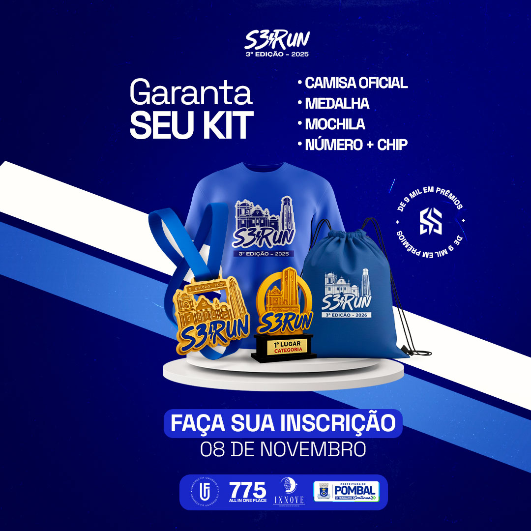 3ª EDIÇÃO DA S3 RUN DE POMBAL - PB