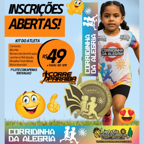 2ª EDIÇÃO DA CORRIDINHA DA ALEGRIA!