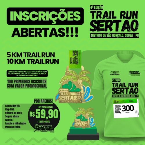 4ª EDIÇÃO DO TRAIL RUN SERTÃO - ETAPA SÃO GONÇALO