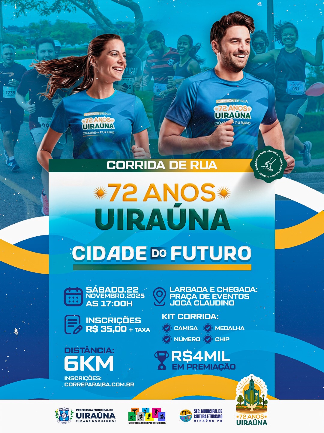 CORRIDA DE RUA – 72 ANOS DE UIRAÚNA!