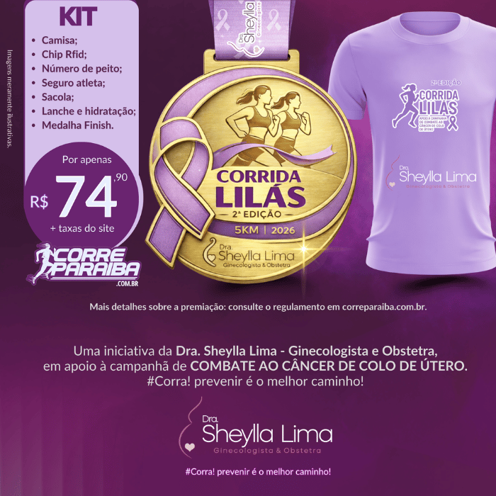 2ª CORRIDA MARÇO LILÁS