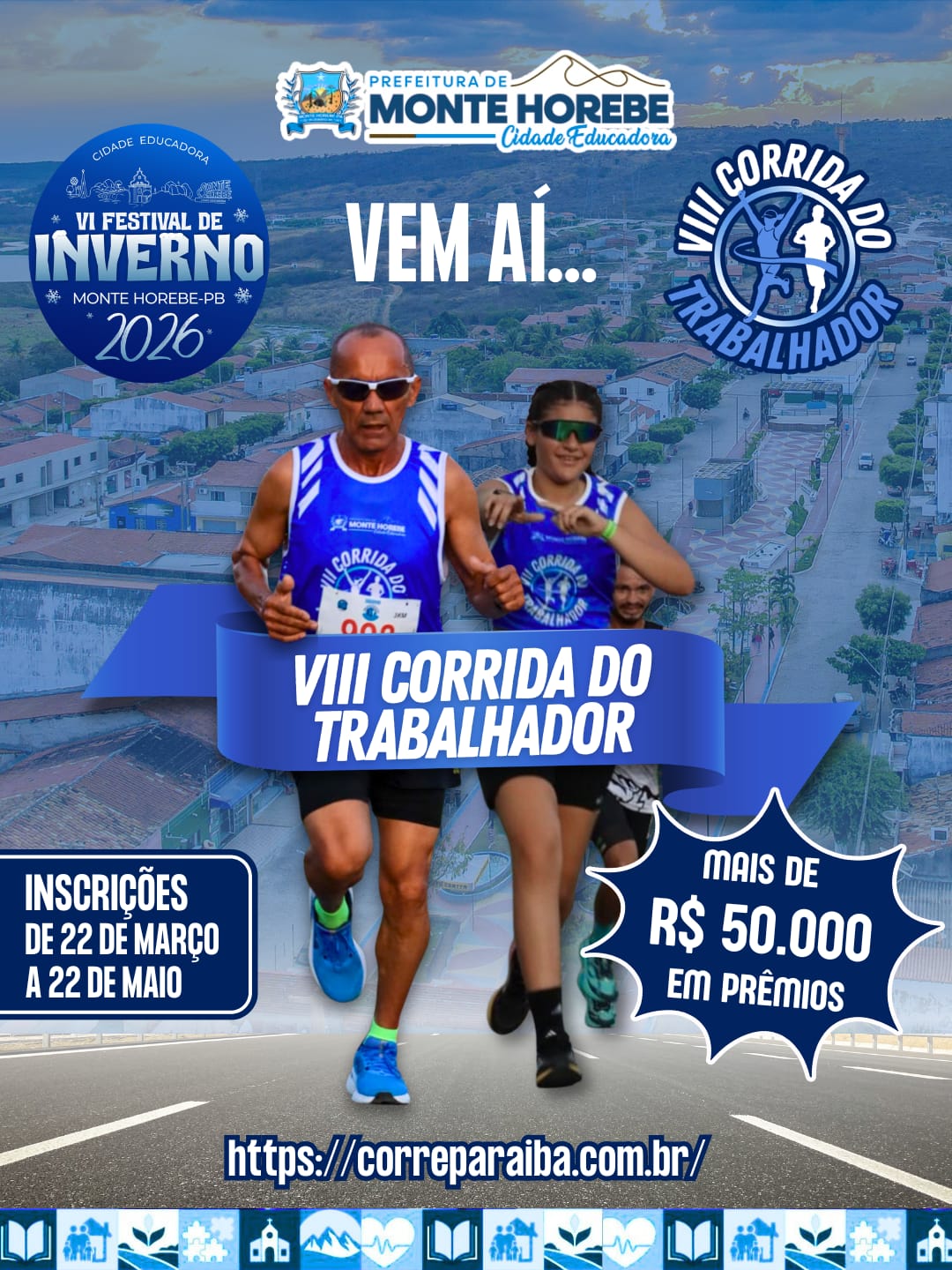 VIII CORRIDA DO TRABALHADOR – MONTE HOREBE/PB 2026