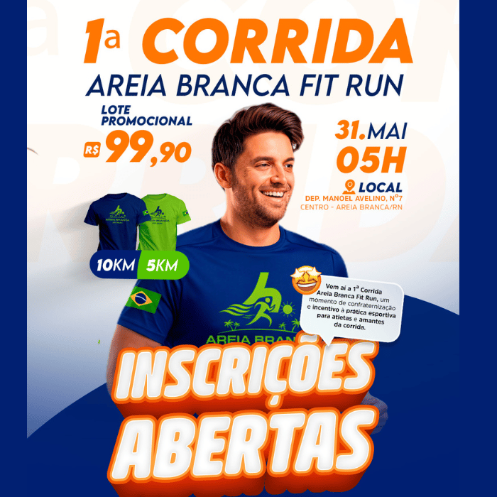 1ª EDIÇÃO CORRIDA AREIA BRANCA FIT RUN- DA ACADEMIA AREIA BRANCA FITNESS!