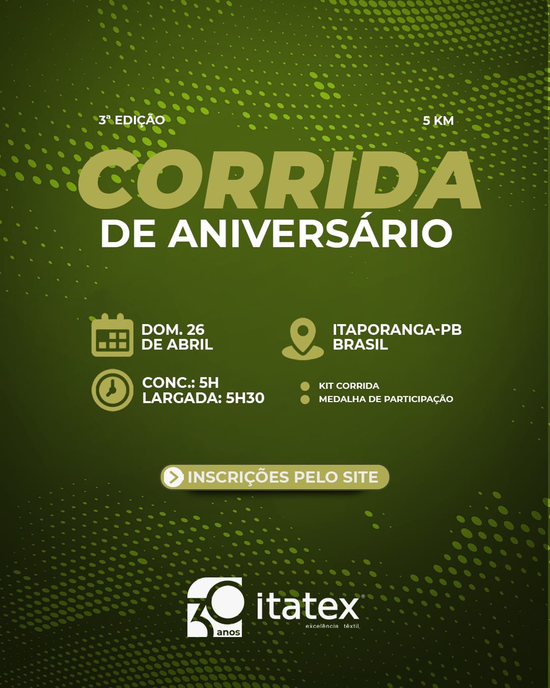 3ª CORRIDA DE ANIVERSÁRIO DA ITATEX COLABORADOR