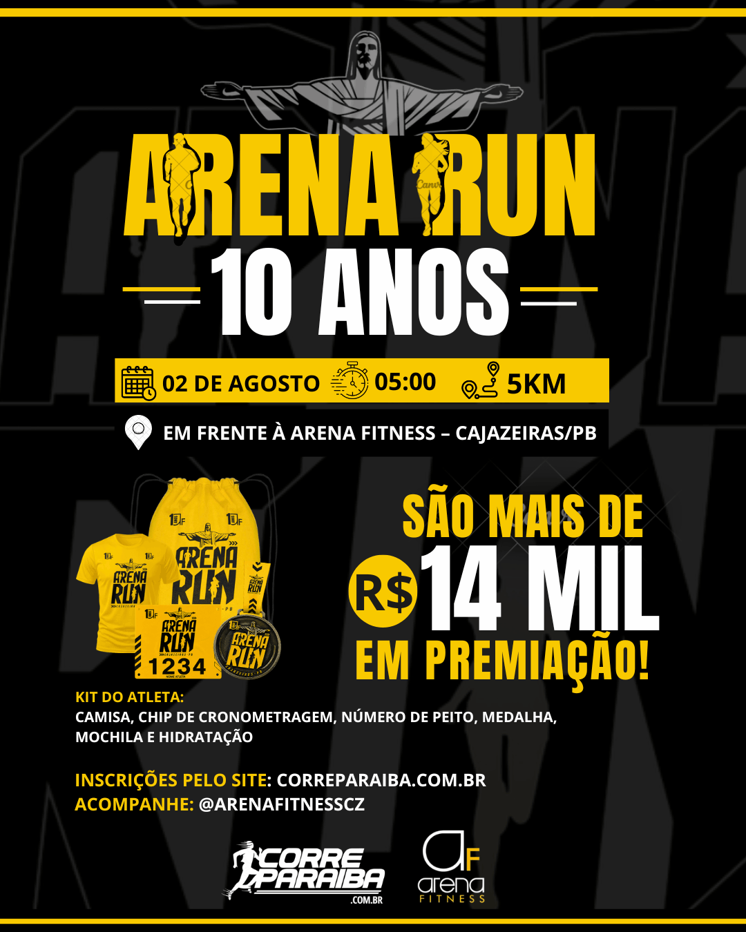 CORRIDA ARENA RUN - 10 ANOS DA ARENA FITNESS