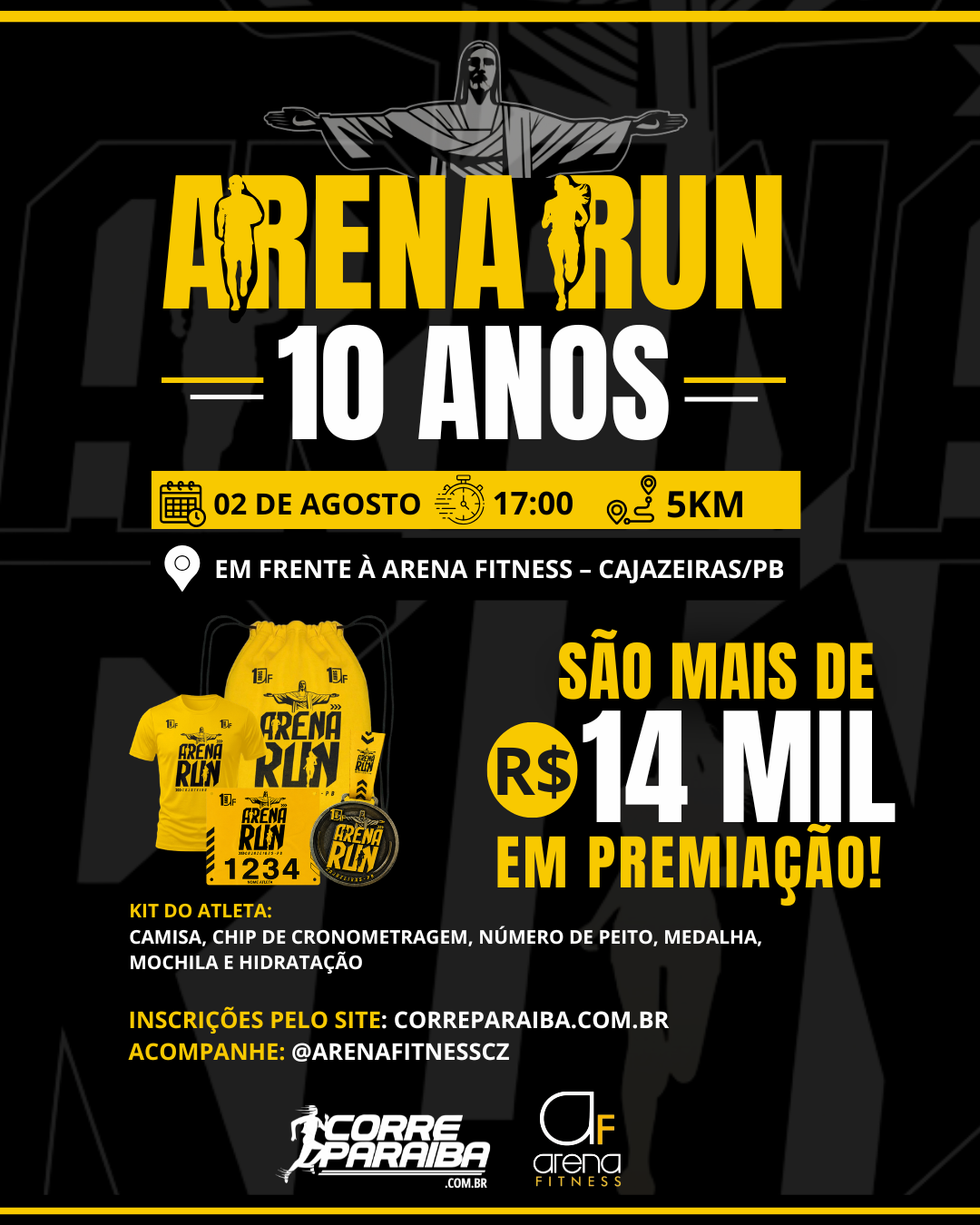 CORRIDA ARENA RUN - 10 ANOS DA ARENA FITNESS