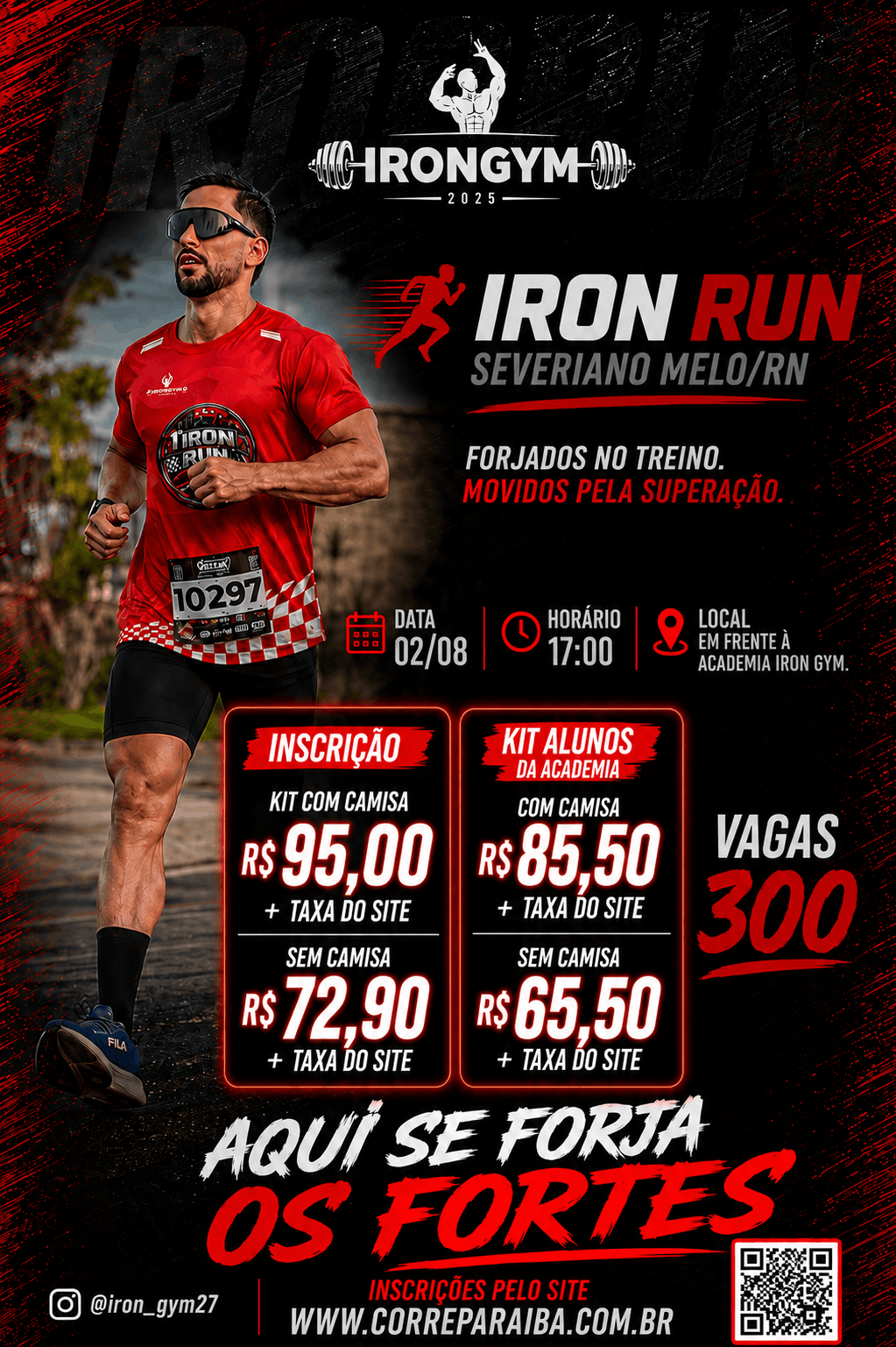 1ª CORRIDA DA ACADEMIA IRON GYM - 1ª IRON RUN