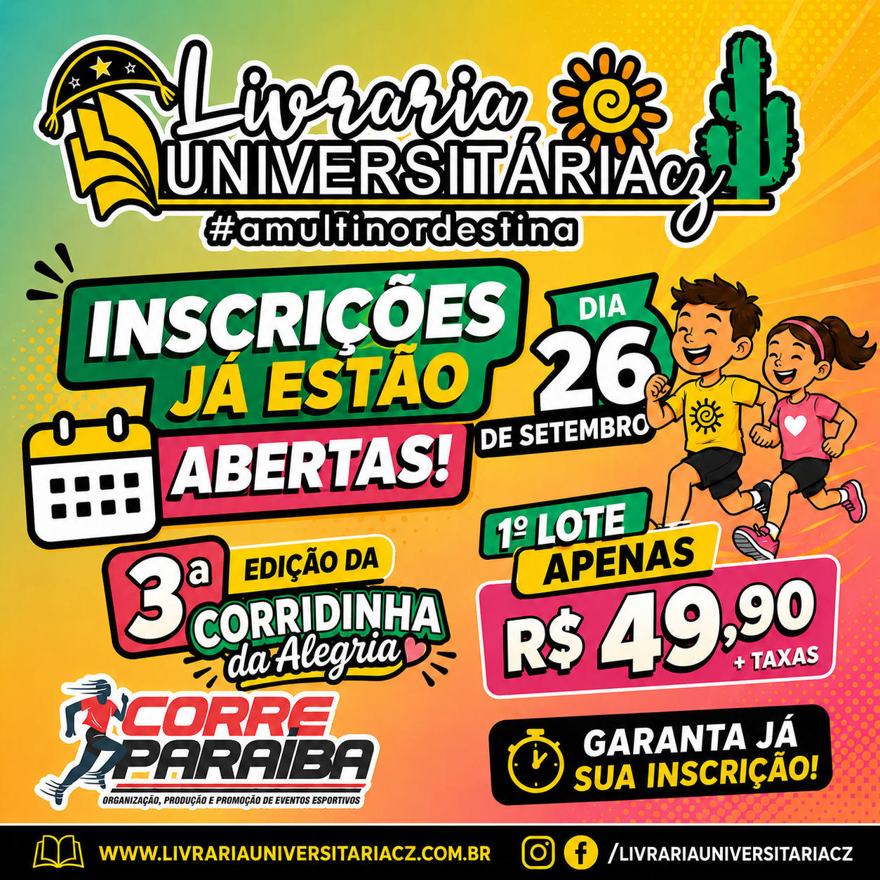 3ª EDIÇÃO DA CORRIDINHA DA ALEGRIA