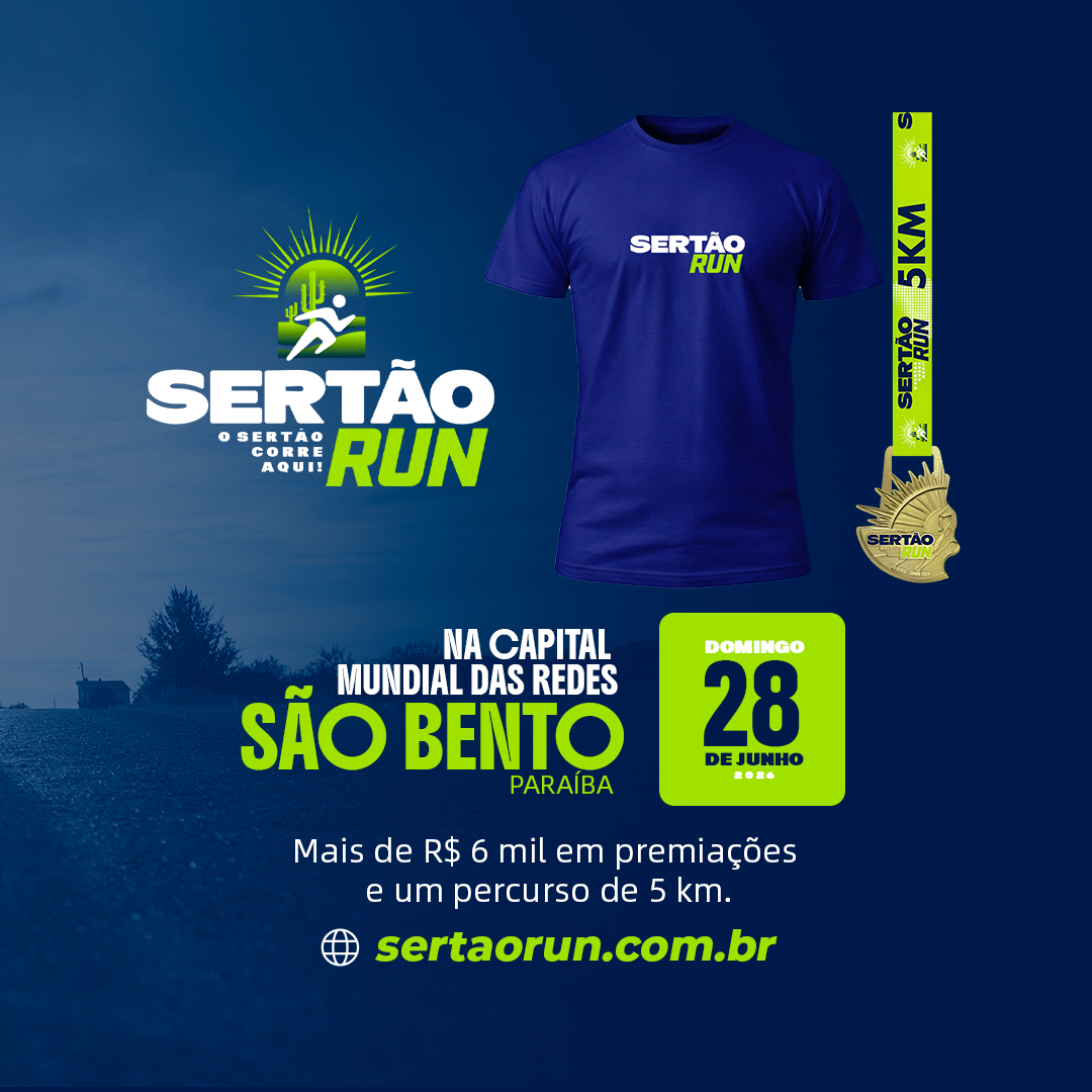 SERTÃO RUN - SÃO BENTO - PB!