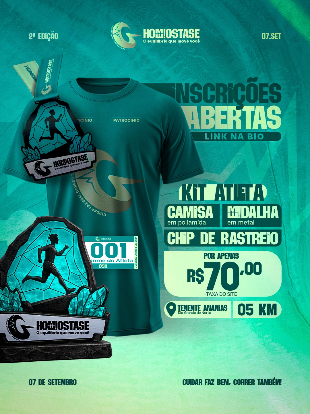 CUIDAR FAZ BEM, CORRER TAMBÉM