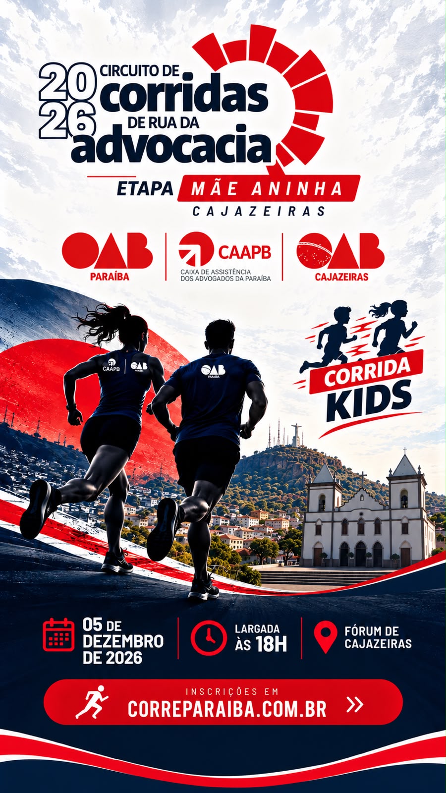 VI CORRIDA DA OAB CAJAZEIRAS 2026 - ETAPA MÃE ANINHA